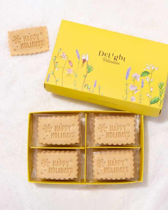 Happy Holidays Shortbread Cookies